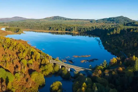 Lake surrounded by mountains