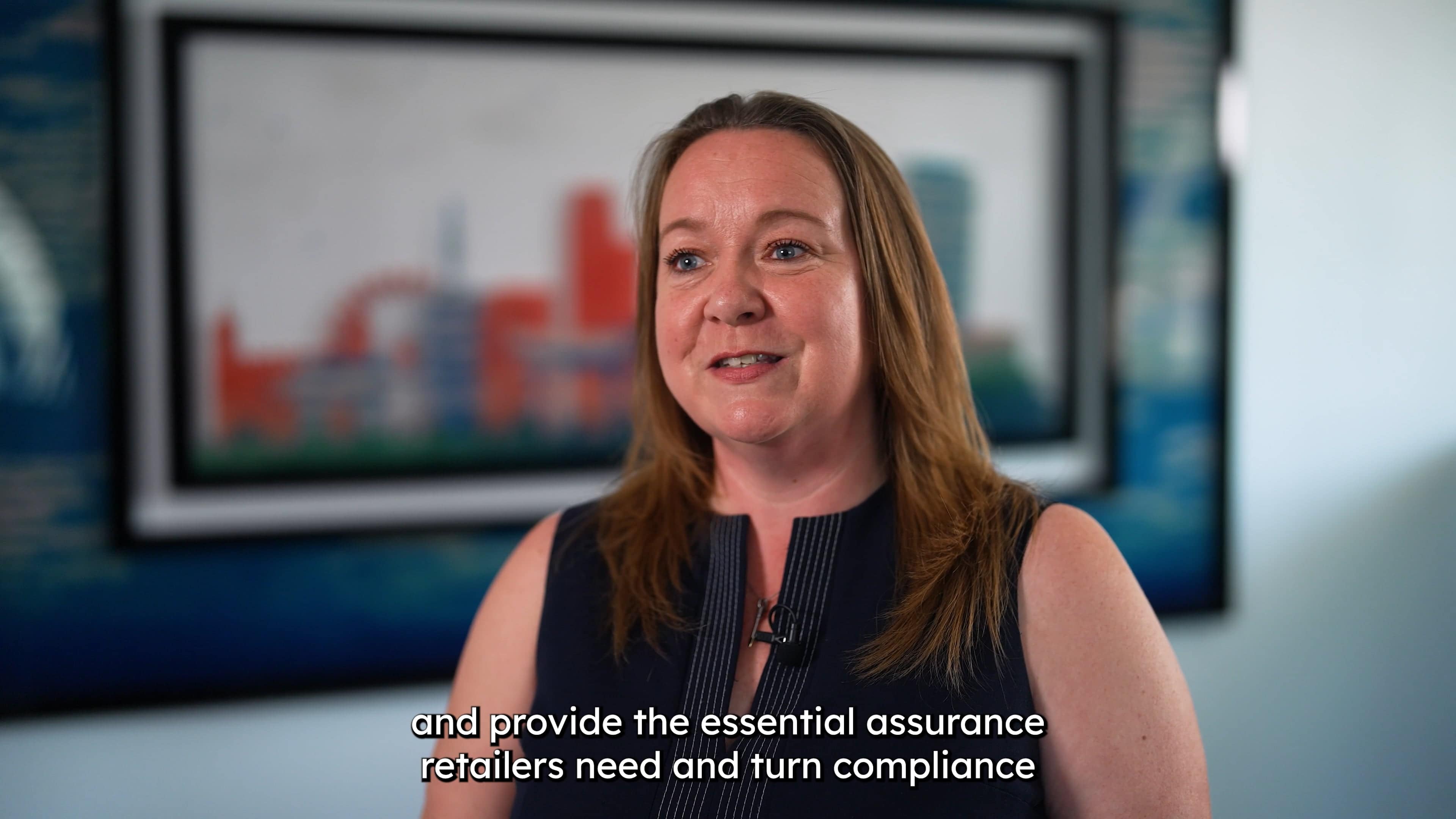 Screengrab of Marie King in the interview