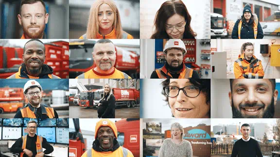 Collage of Biffa employees